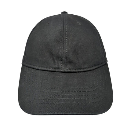 Unbranded Slideback Hat Black One Size Adjustable Blank Outdoor Solid