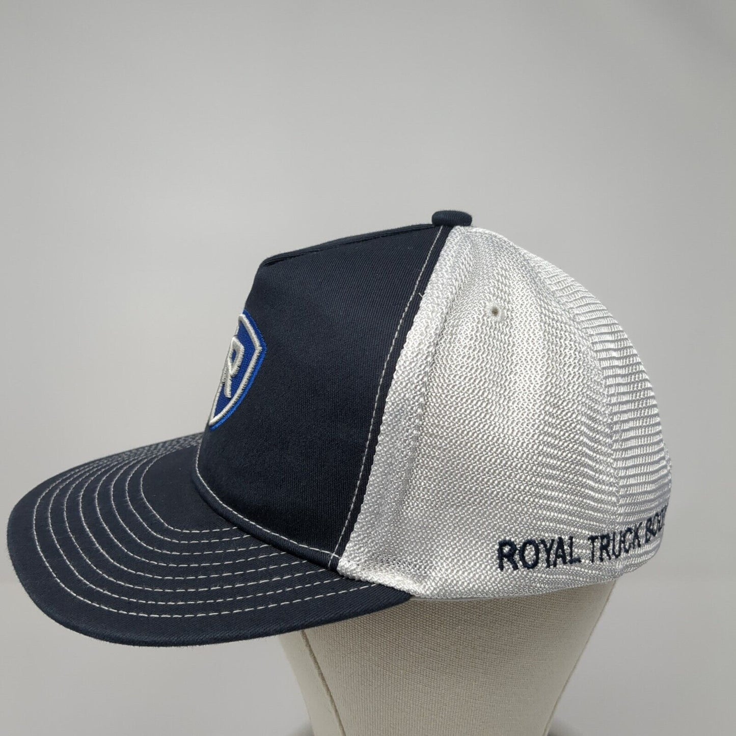 Royal Truck Body Snapback Trucker Hat Blue One Size Adjustable Mesh Back