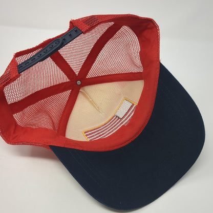 USA Flag Snapback Trucker Hat Multicolor One Size Adjustable Patriotic Infinity