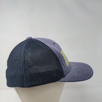 Idaho Tree Gun Fitted Trucker Hat Blue One Size Adjustable Flexfit Mesh Yupoong