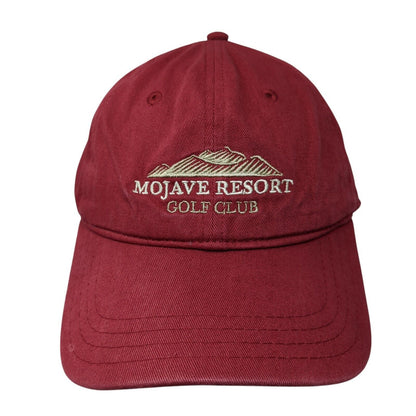 Mojave Resort Golf Club Strapback Hat Red One Size Adjustable Embroidered Pukka