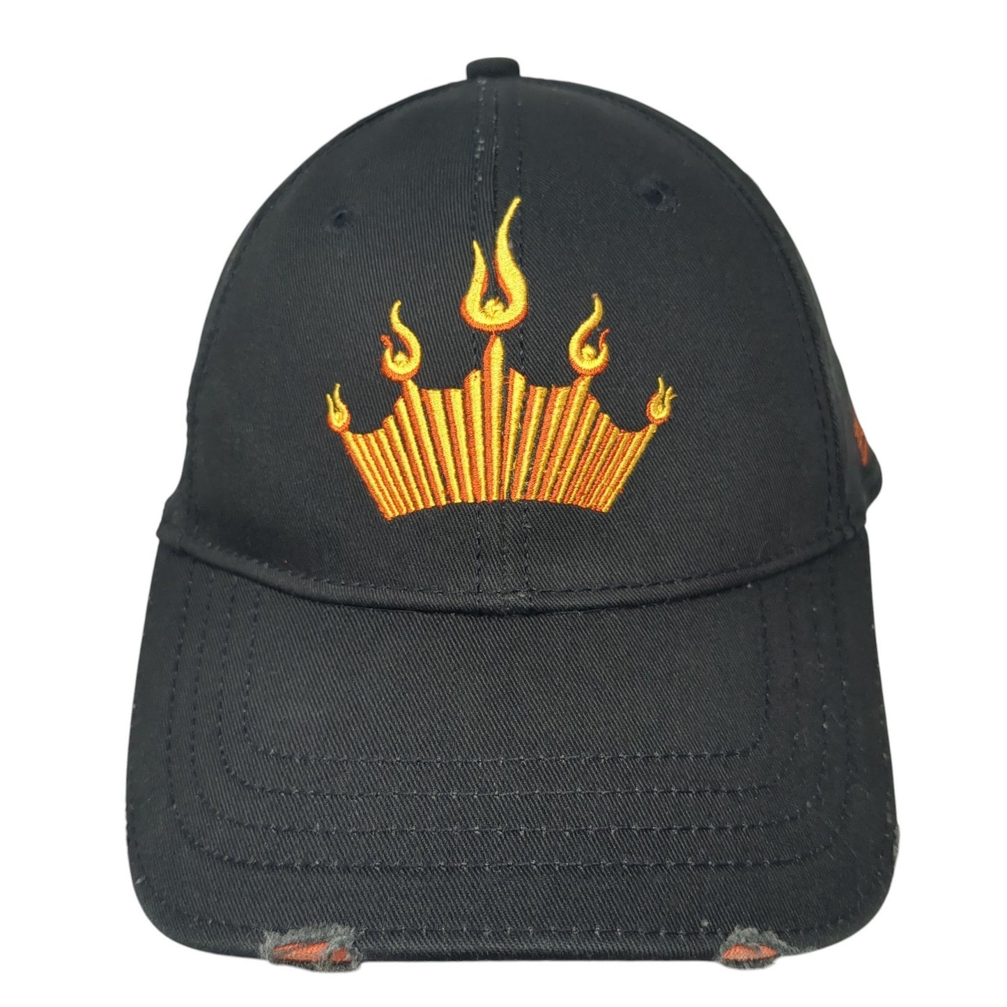Budweiser Strapback Hat Black One Size Embroidered Adjustable 6 Panel