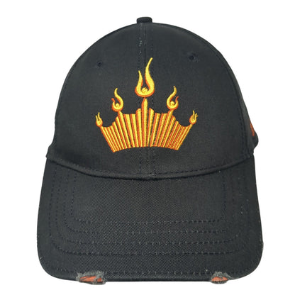 Budweiser Strapback Hat Black One Size Embroidered Adjustable 6 Panel
