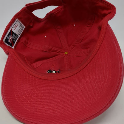 Otto Baseball Cap Red One Size Idaho STAR Motorcycle Instructor Strapback Hat