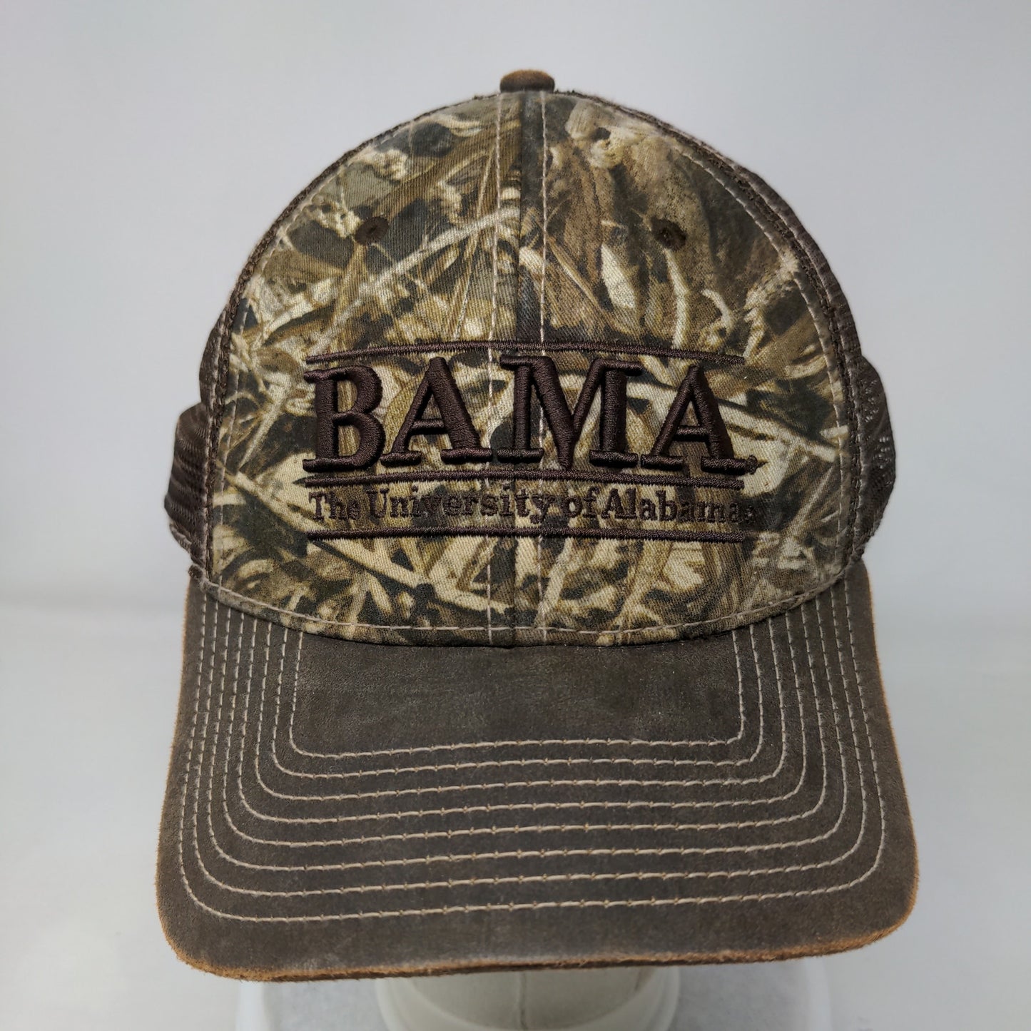 University of Alabama Slideback Camo Trucker Hat The Game Embroidered Logo NCAA