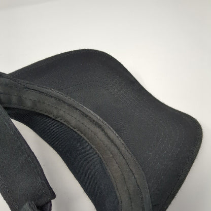 Unbranded Strapback Sun Visor Hat Black One Size Adjustable Blank