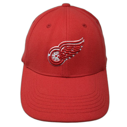 Detroit Red Wings NHL Old Time Hockey Red One Size Hat Stretch Fit Embroidered