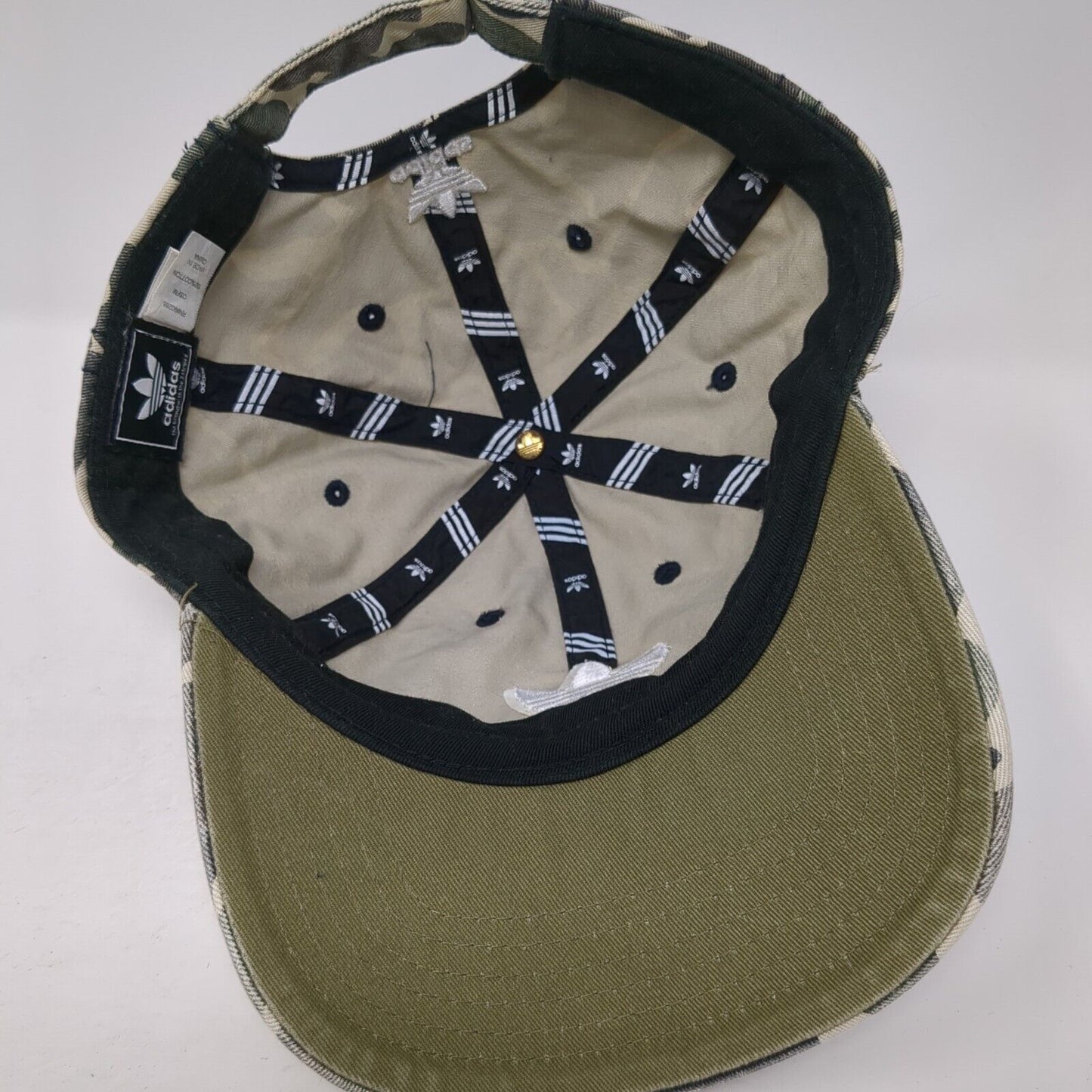 Adidas Slideback Hat Multicolor One Size Embroidered Logo Camouflage