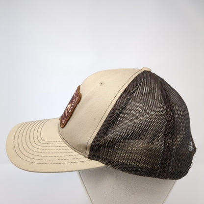 Champions of Yield Dekalb Snapback Trucker Hat Tan One Size Mesh Back