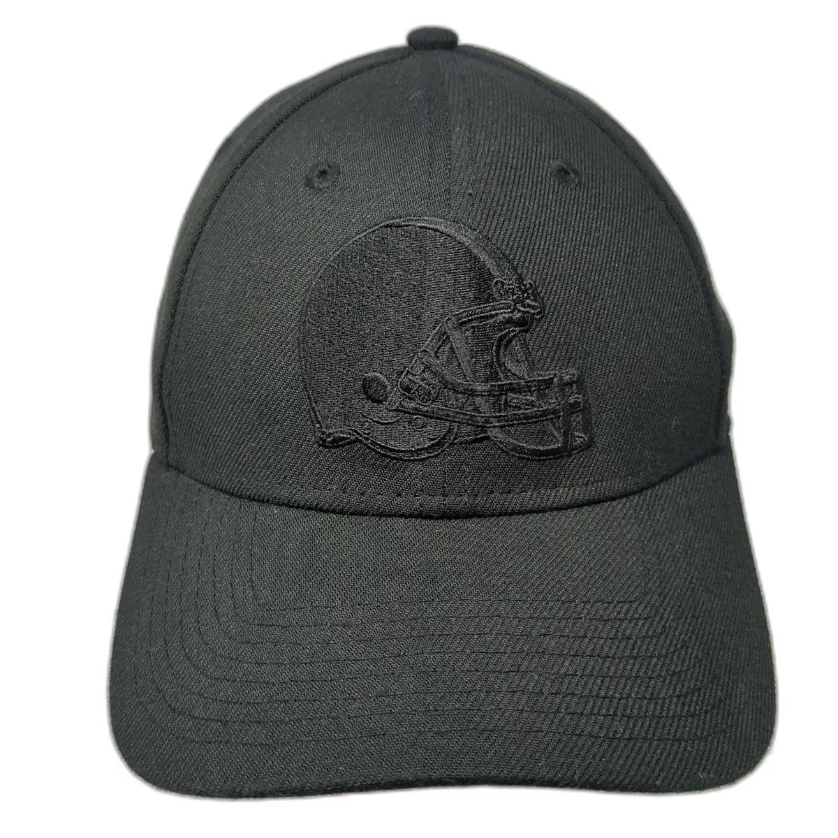 Cleveland Browns NFL New Era Hat Black M Tonal Logo Stretch Fit 39THIRTY Curved