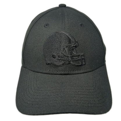 Cleveland Browns NFL New Era Hat Black M Tonal Logo Stretch Fit 39THIRTY Curved