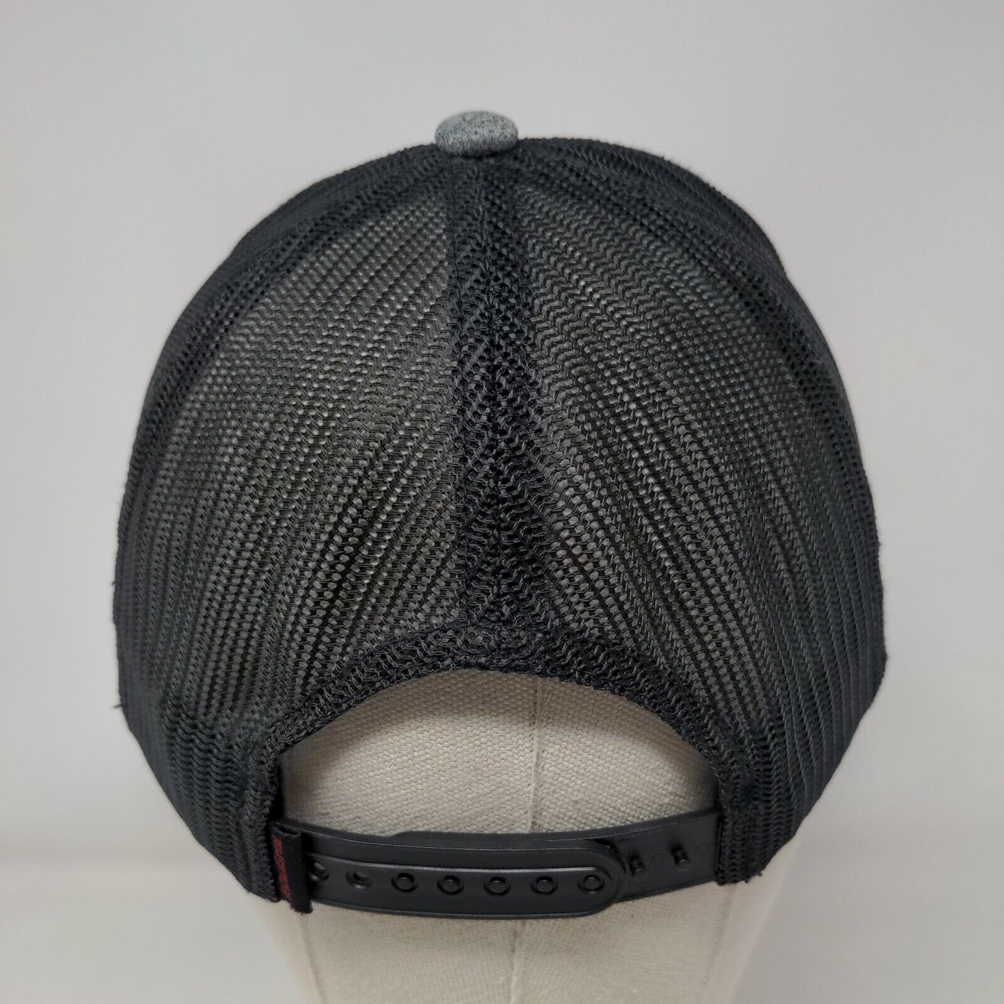 Get Your Hooey Snapback Mesh Back Trucker Hat Gray One Size Colorblock