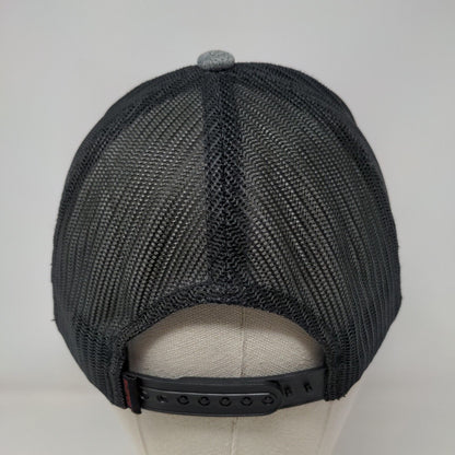 Get Your Hooey Snapback Mesh Back Trucker Hat Gray One Size Colorblock