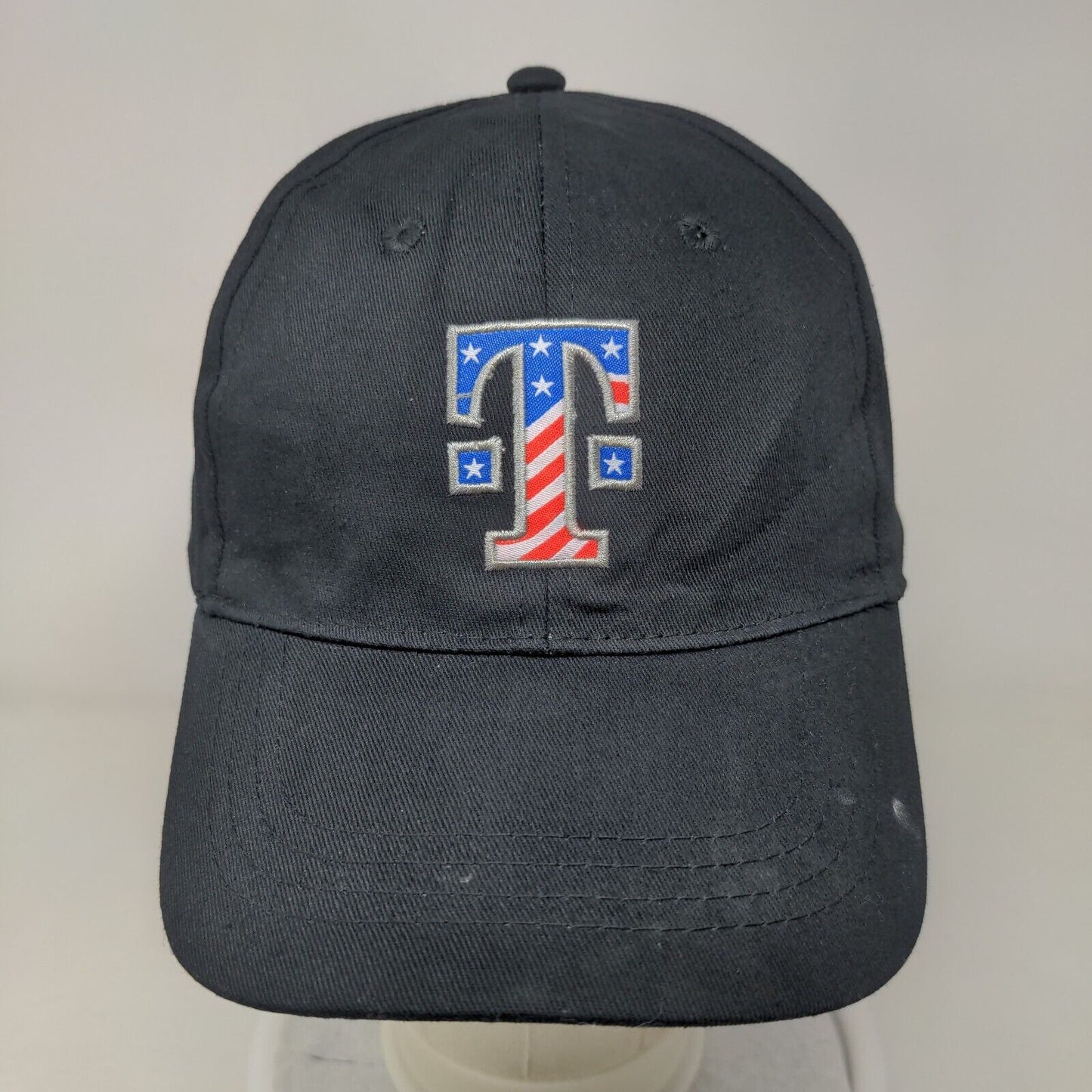T-Mobile USA Flag Strapback Hat Black One Size Mobilize For Service