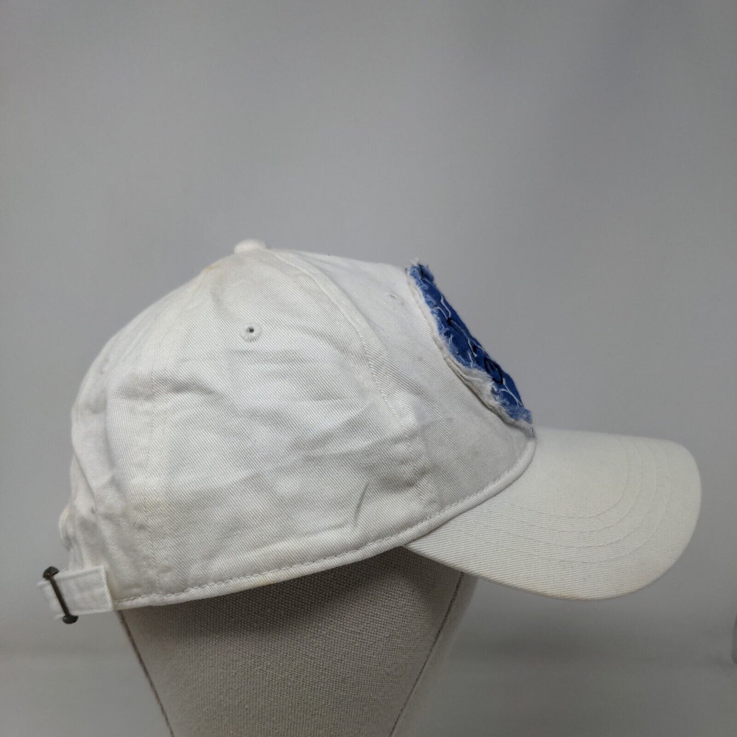 BA Patch Slideback Hat White OSFM Adjustable 6 Panel Outdoor Cap