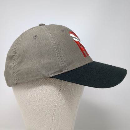 Baseball Cap Brown Black Red White OSFM Dive First Scuba Diver Adjustable Hat
