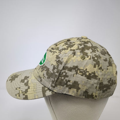 Scotts Baseball Cap Beige One Size Digital Camo Garden Lawn Care Logo Work Hat