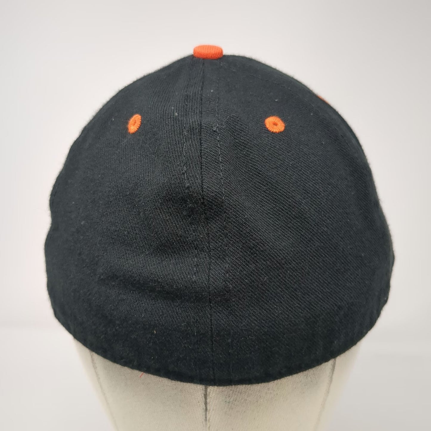 Team Star Classic Black Baseball Cap 7 1/2 Fitted Embroidered Tiger USA Hat