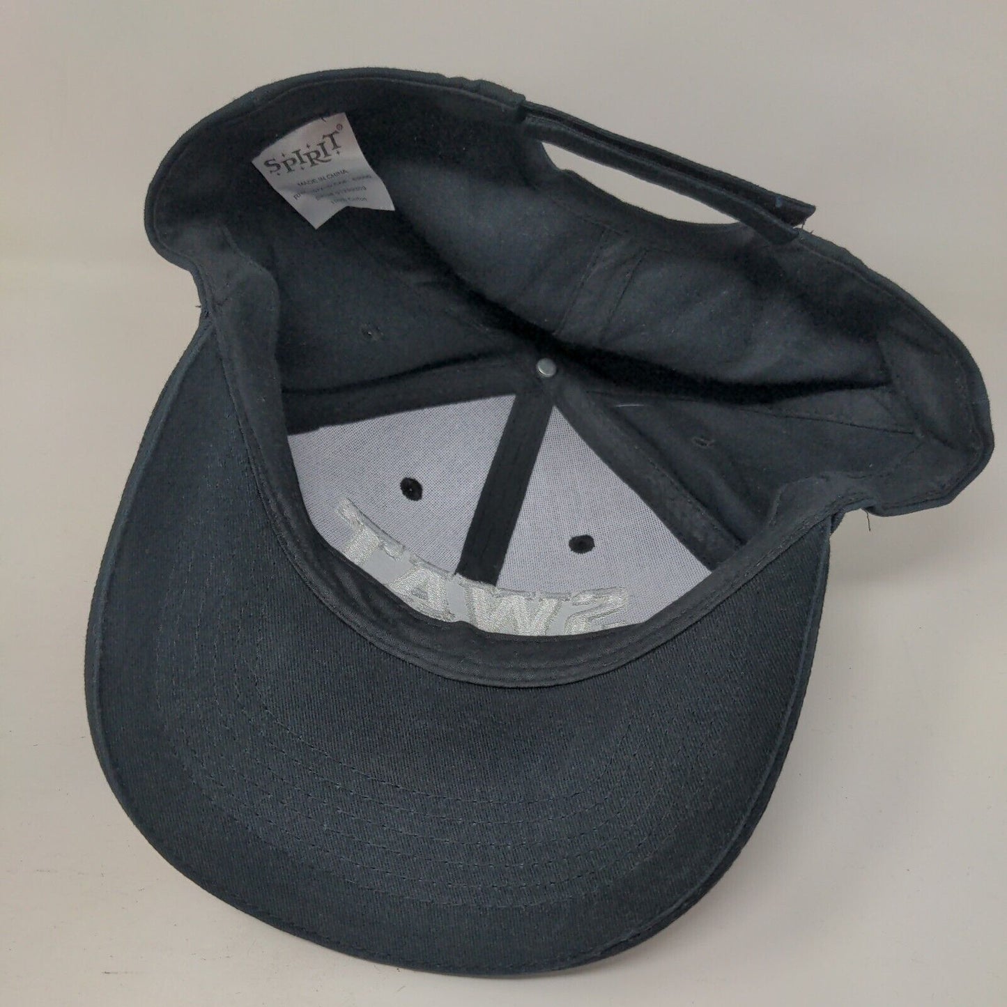 SWAT Costume Strapback Hat Black One Size Embroidered Spirit Halloween