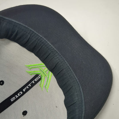 Vortex Optics Baseball Cap Black Green 7 5/8 Fitted Logo Curved Stretch Hat