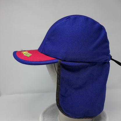 Radicool Toggle Back Hat Purple Large Embroidered Ear Neck Flap Outdoor