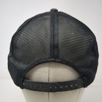 Youngan Cowboy Star Patch Trucker Hat Black Vintage Mesh Snapback Foam Front