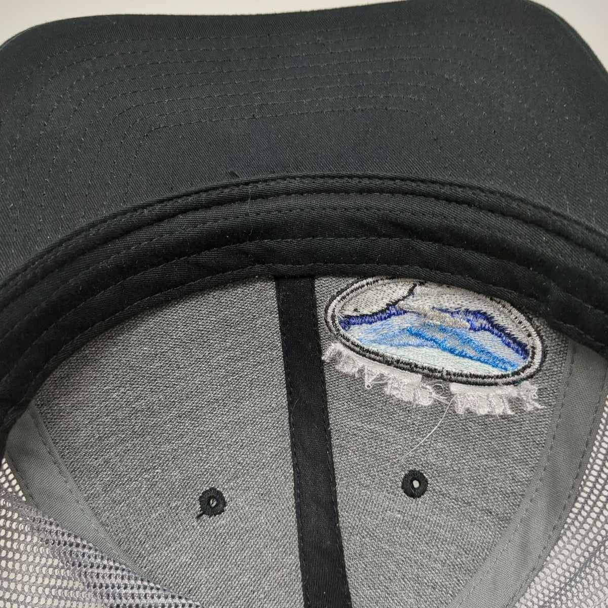 Richardson Trucker Hat Black Gray One Size Snapback Mesh Idaho Milk Products