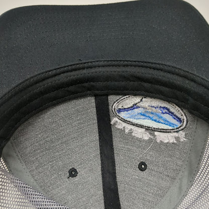 Richardson Trucker Hat Black Gray One Size Snapback Mesh Idaho Milk Products