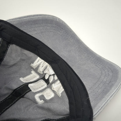 Dog Mom Slideback Baseball Cap Gray One Size Adjustable Embroidered 6 Panel