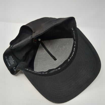 Travis Mathew Snapback Hat Black One Size Striped Flexfit 110 Patch
