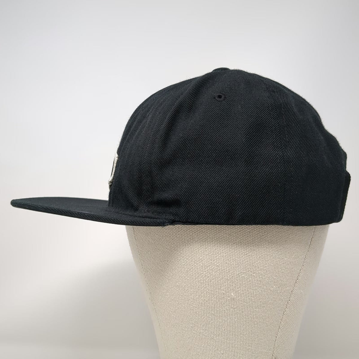 The Salty Plank Co. Snapback Hat Black One Size Flat Brim Wool Blend Salty Patch