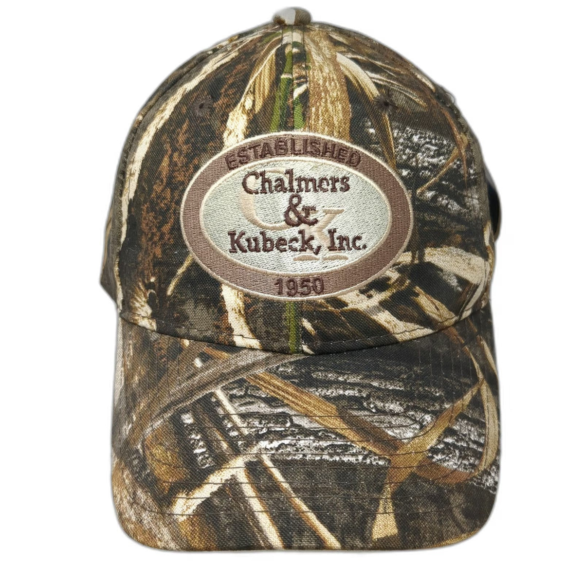RealTree Chalmers Kubeck 1950 Baseball Cap Brown One Size Camo Strapback Hat