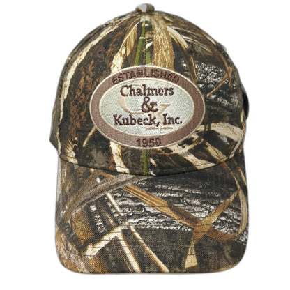 RealTree Chalmers Kubeck 1950 Baseball Cap Brown One Size Camo Strapback Hat