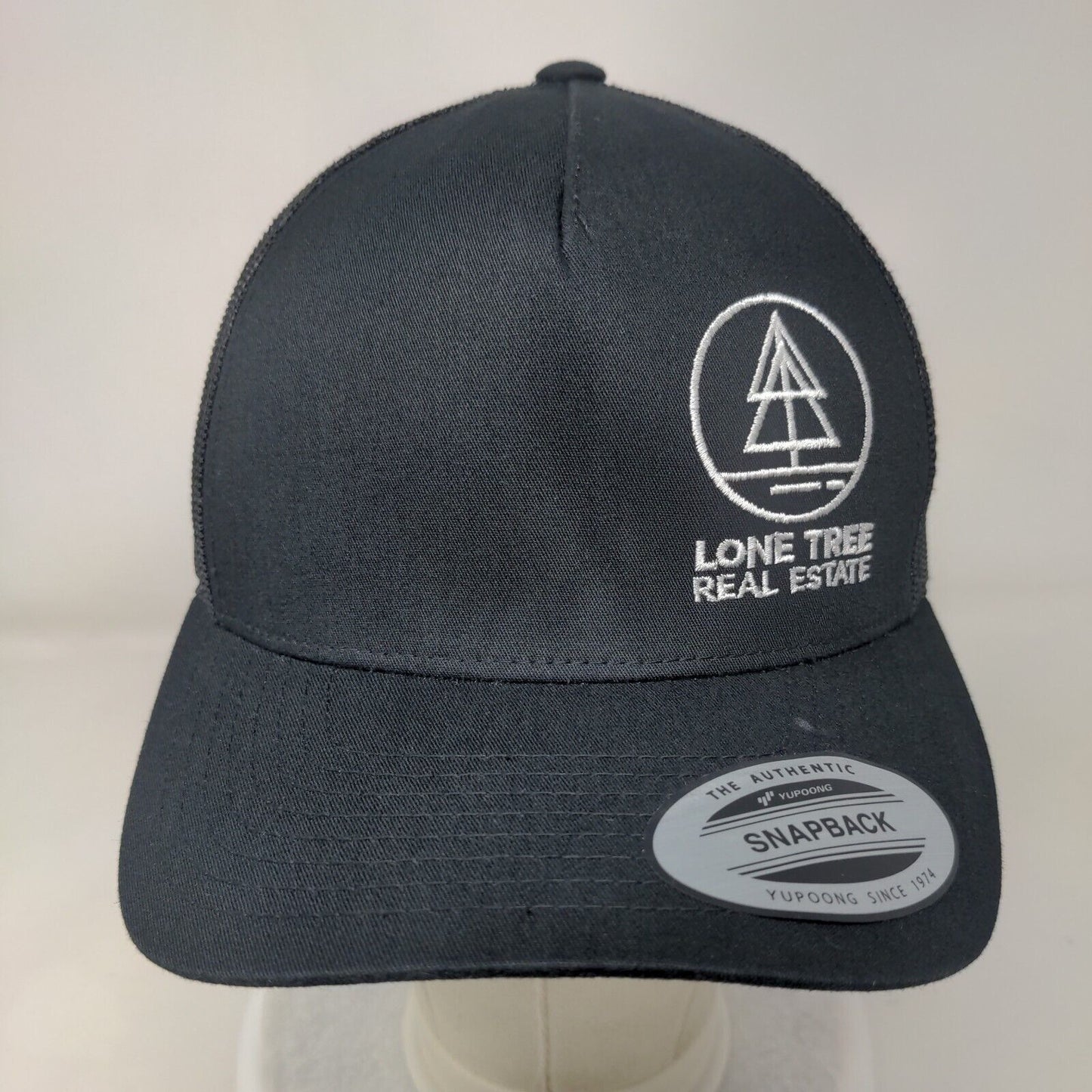 Lone Tree Real Estate Snapback Trucker Hat Black One Size The Classic Yupoong
