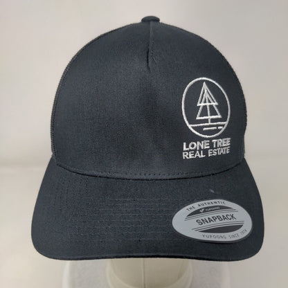 Lone Tree Real Estate Snapback Trucker Hat Black One Size The Classic Yupoong