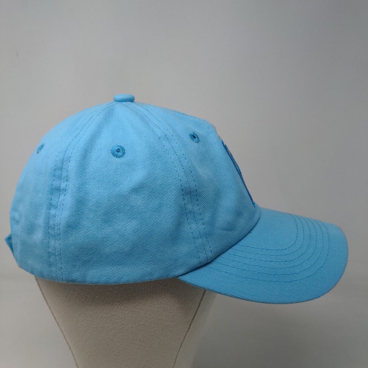 A&F Men's Strapback Hat Blue 100% Cotton Embroidered Shark Logo