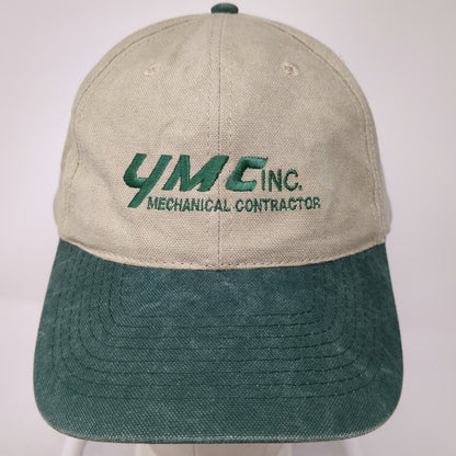 HeadShot Baseball Cap Beige Green One Size YMC Mechanical Contractor Hat