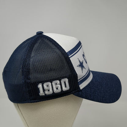 Dallas Cowboys NFL New Era 5 Panel Blue M Hat Mesh Back Stretch Fit 1960 Logo
