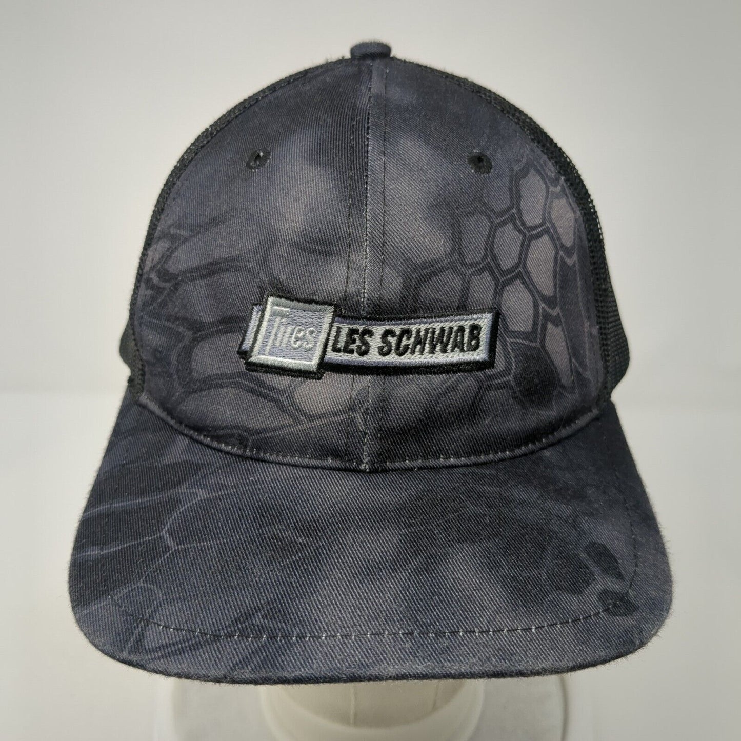 Tires Les Schwab Kryptek Snapback Trucker Hat Camouflage OS Mesh Back Richardson