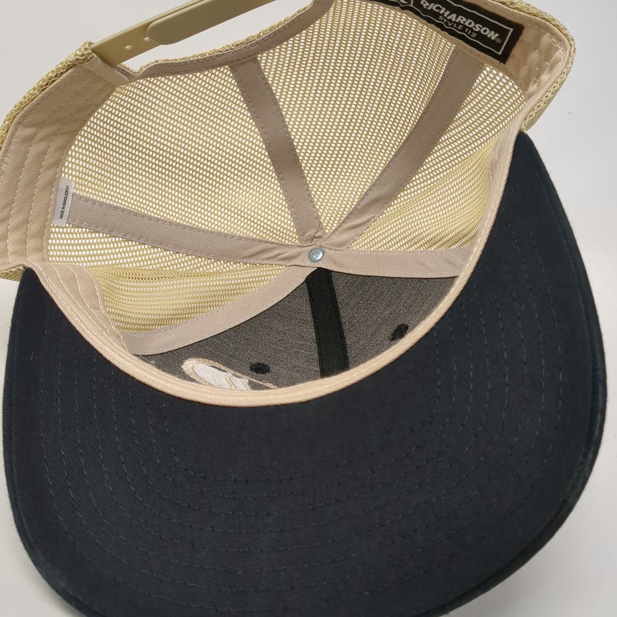 Richardson Trucker Hat Black One Size Pathway Builders Mesh Snapback Contrast
