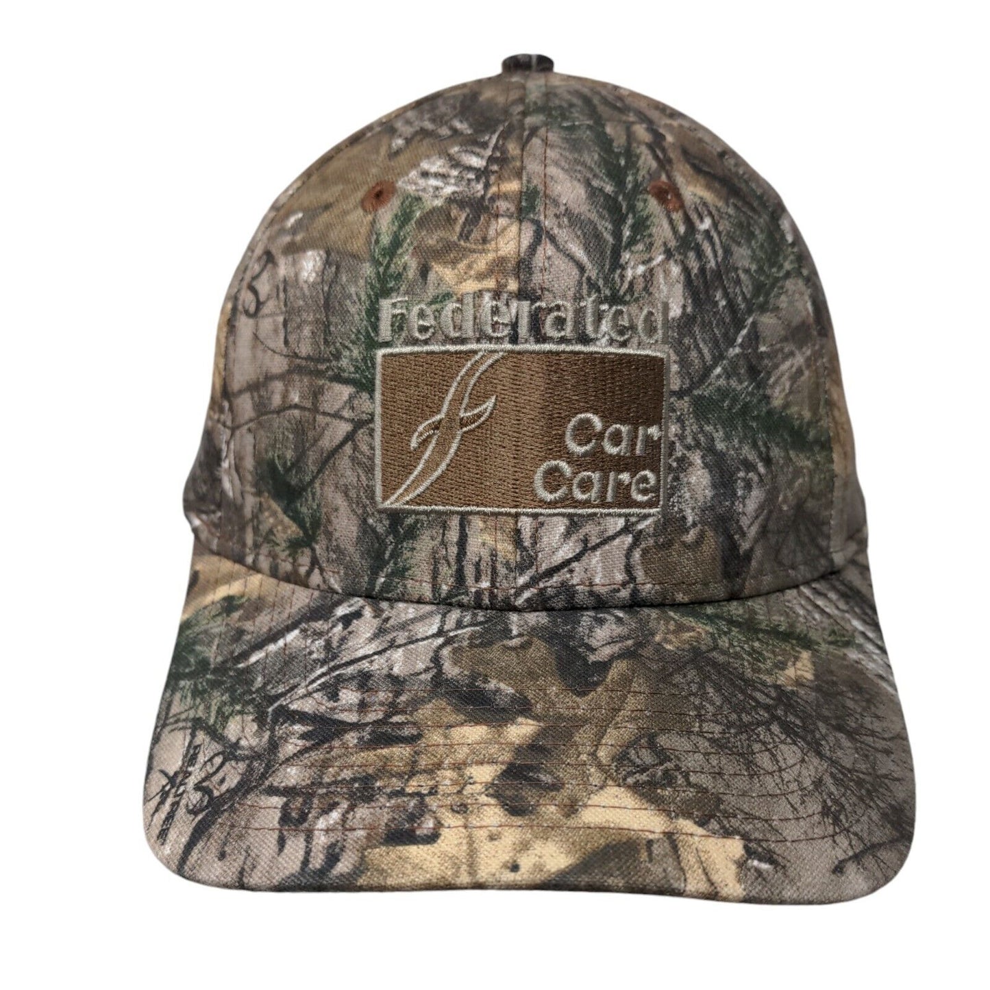 Federated Car Care Strapback Hat Camo One Size Adjustable Embroidered