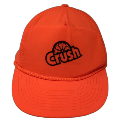 Mohr's 5 Panel Orange One Size Crush Soda Braided Rope Strapback Hat Beverage