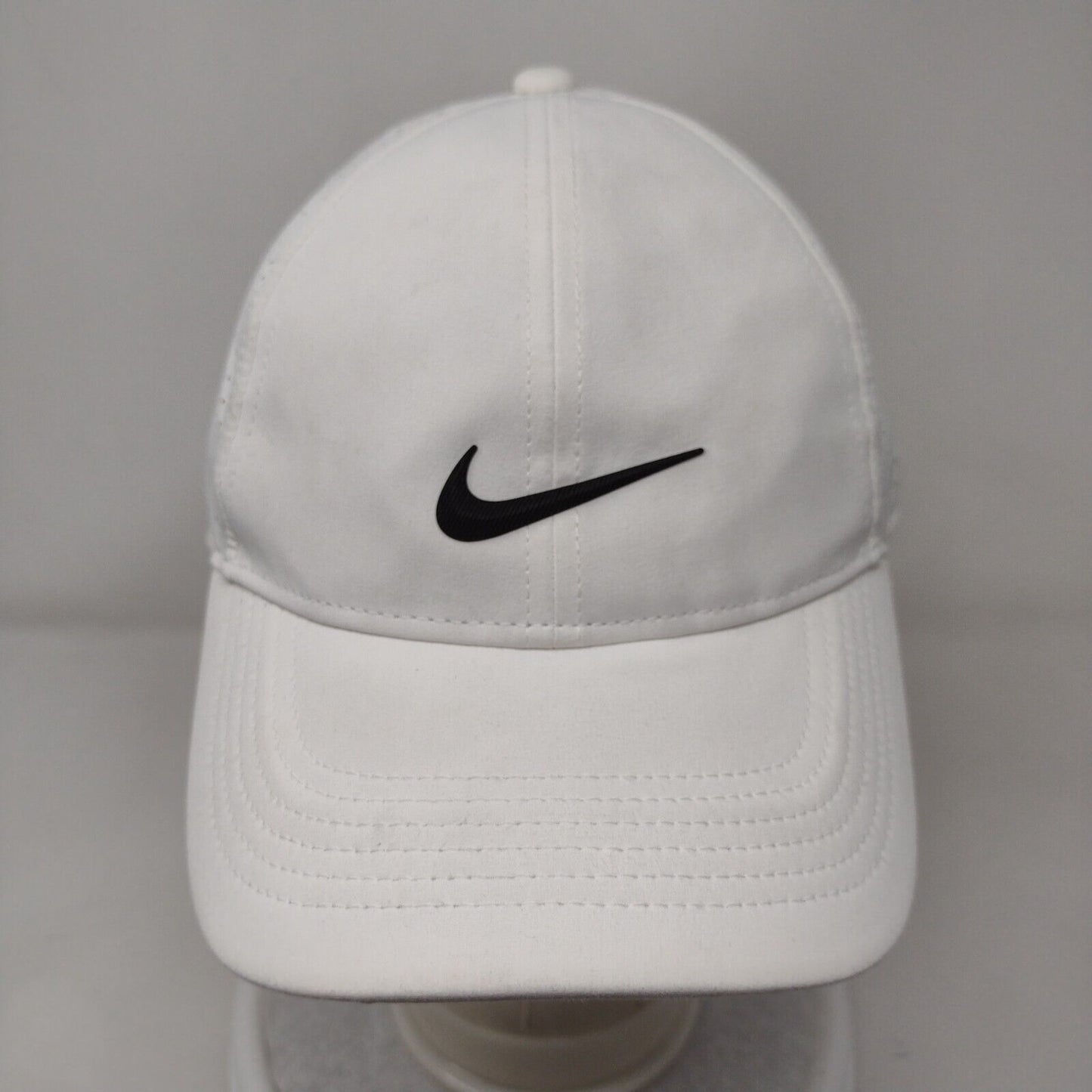 Nike Slideback Hat White OSFM Adjustable Swoosh Logo Breathable Heritage86
