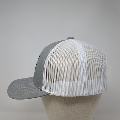 Tarantula Azul Snapback Mesh Back Trucker Hat Gray One Size Colorblock