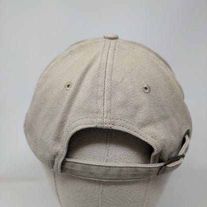 M Logo Slideback Hat Tan OSFM Adjustable Embroidered 6 Panel KC Caps