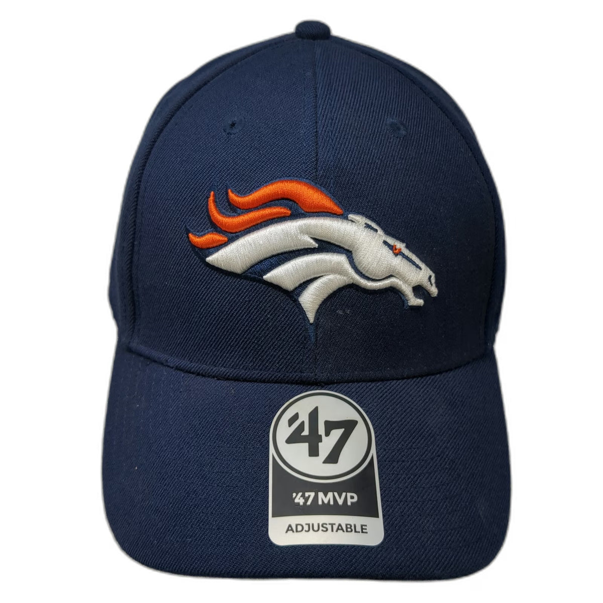 '47 MVP Denver Broncos NFL Blue Baseball Cap One Size Strapback Curved Brim Hat