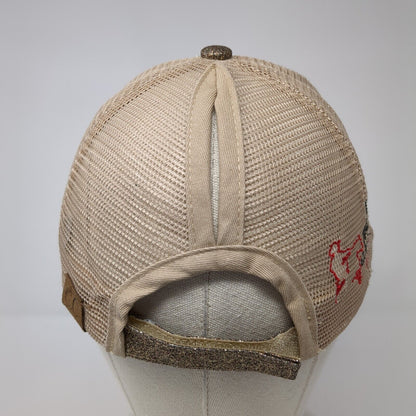 High Roller Reining Classic Ponyback Trucker Hat Multicolor One Size Mesh Back