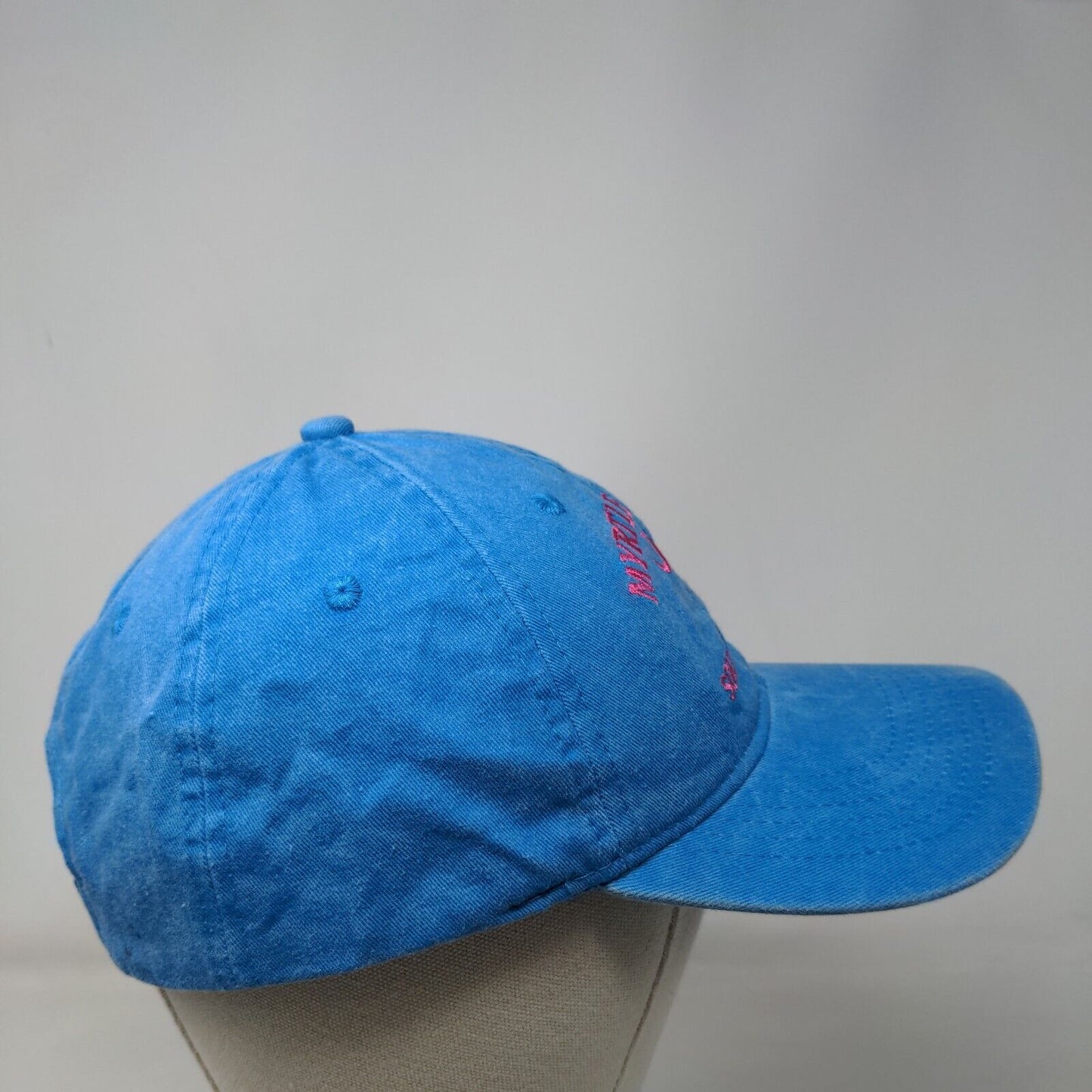 Myrtle Beach South Carolina Strapback Hat Blue One Size Embroidered