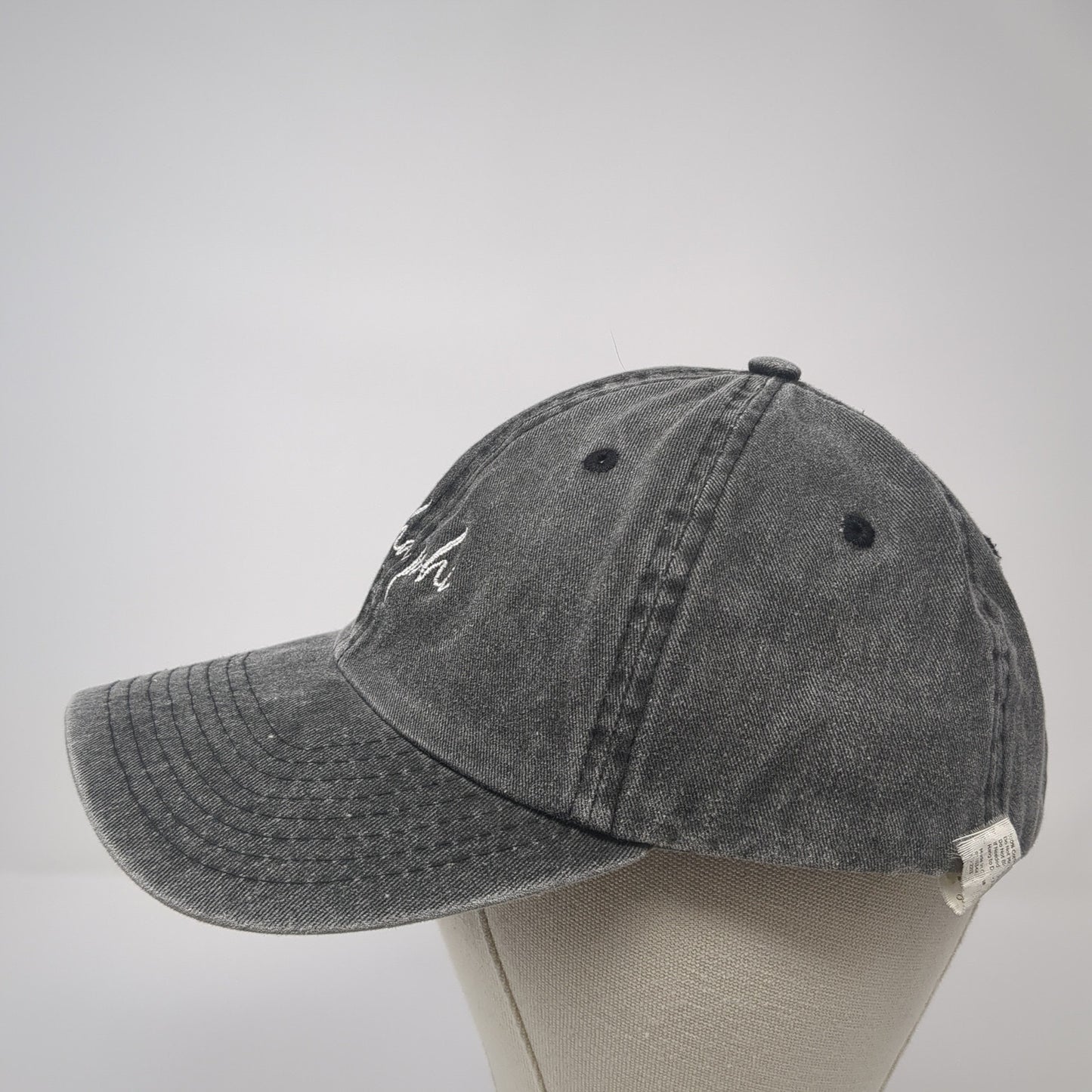 Alpha Phi Slideback Baseball Cap Gray One Size Adjustable Embroidered Dalix