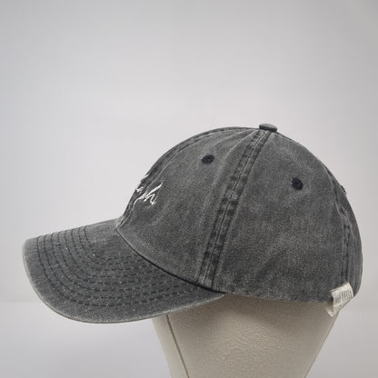 Alpha Phi Slideback Baseball Cap Gray One Size Adjustable Embroidered Dalix